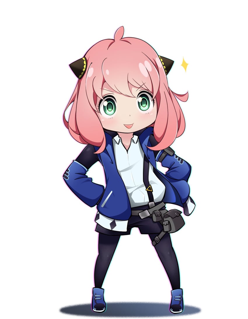 anya, blue poison, and tanezaki atsumi (arknights and 1 more) drawn by eve_penumbra