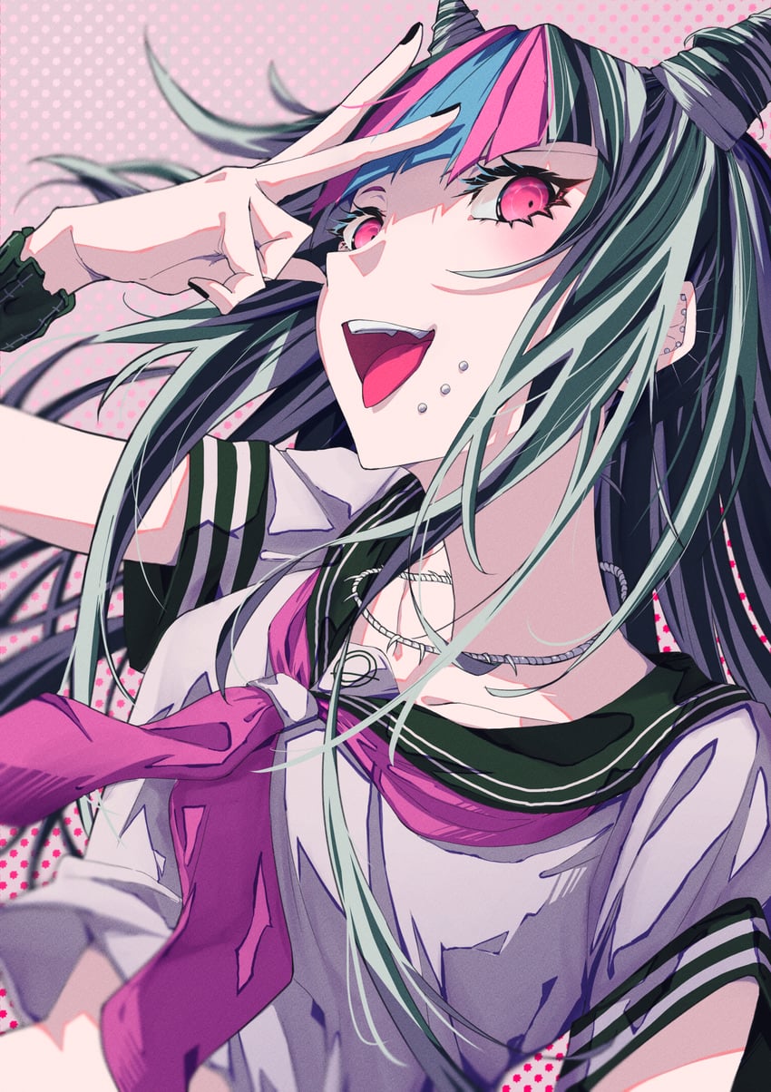 mioda ibuki (danganronpa and 1 more) drawn by anianiani0607