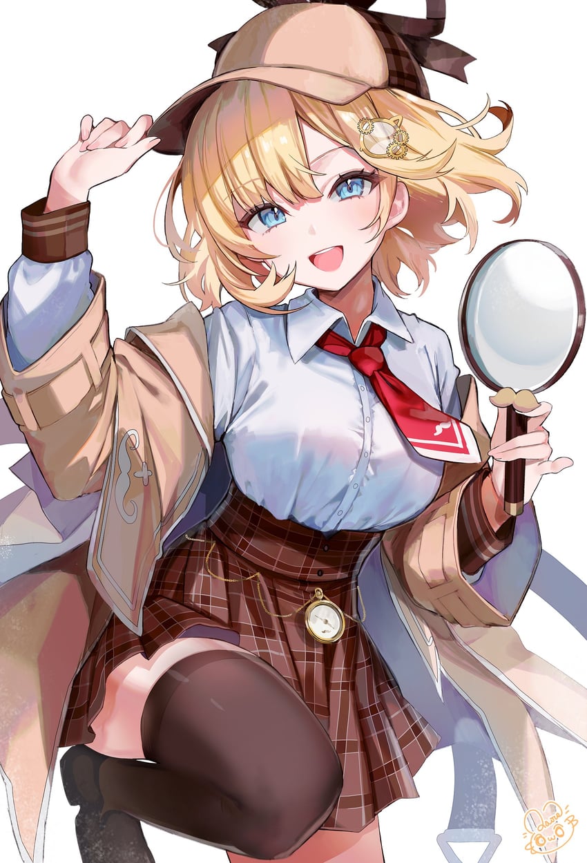 watson amelia (hololive and 1 more) drawn by raora_panthera_(artist)