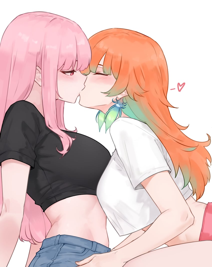 mori calliope and takanashi kiara (hololive and 1 more) drawn by bluefield