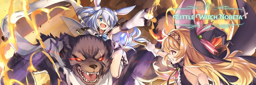 nobeta and monica (little witch nobeta) drawn by ks_(xephyrks)