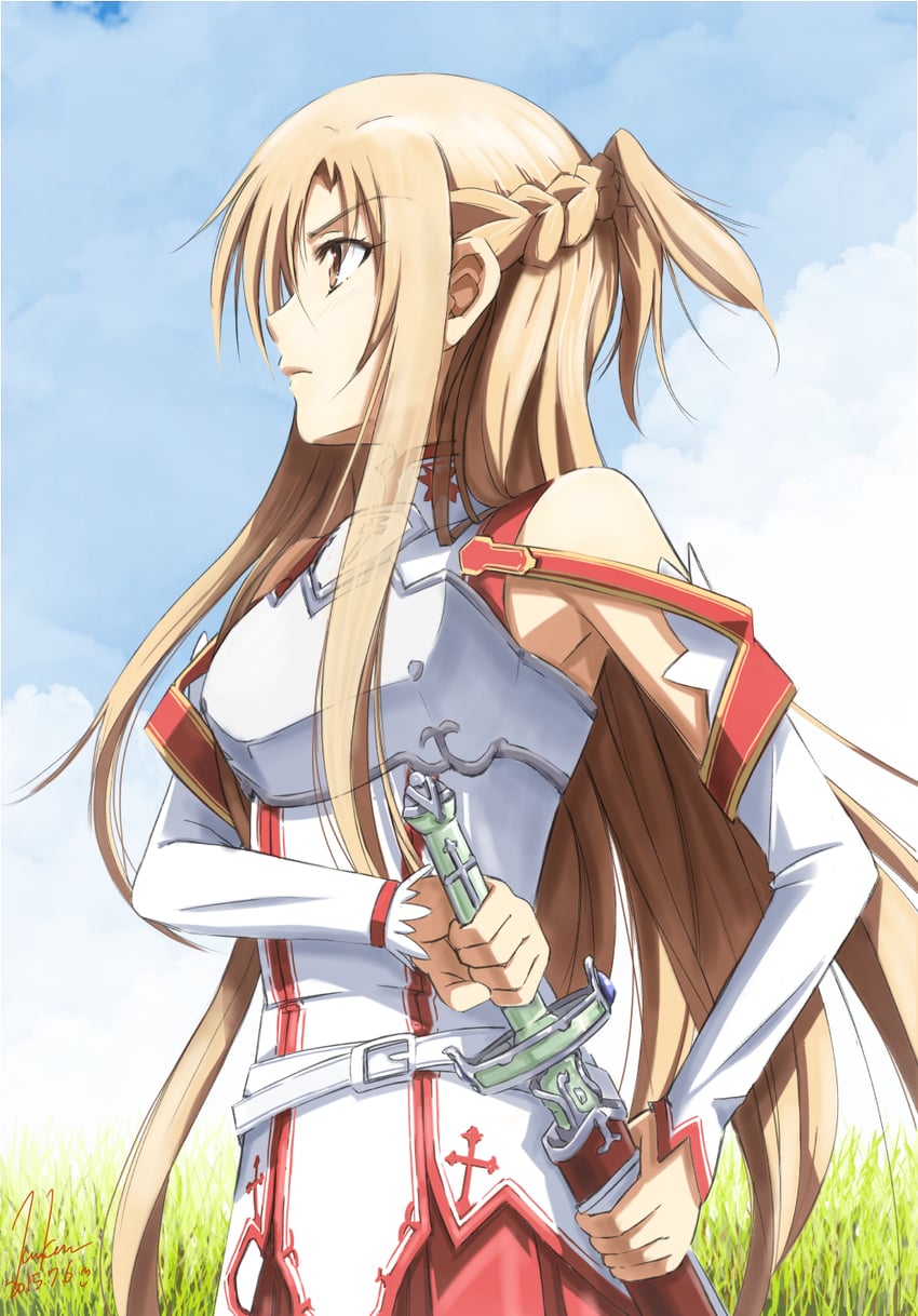 asuna (sword art online) drawn by kem_kem