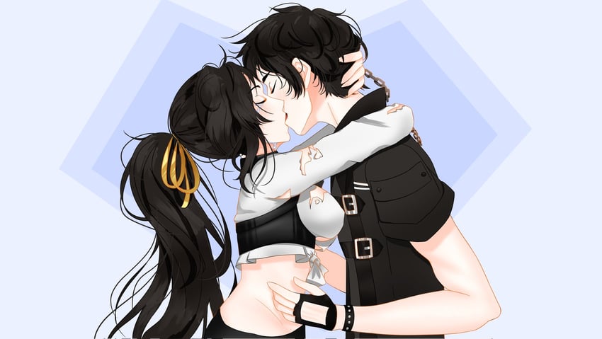 doumeguri kakeru and aikawa shuuko (ecstas online) drawn by kuukinaru