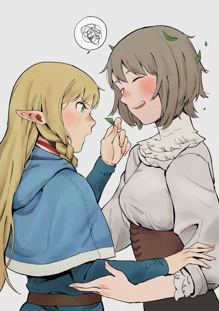 marcille donato and falin touden (dungeon meshi) drawn by r_bishh