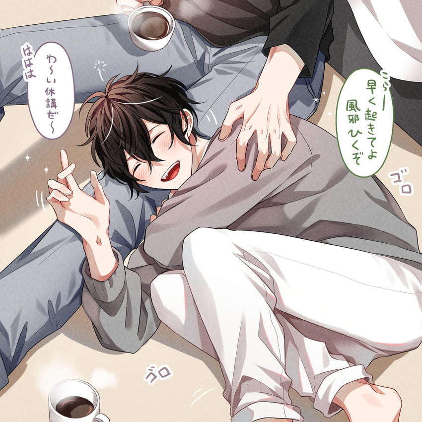 murata ugetsu and kaji akihiko (given) drawn by pinoli_(pinoli66)