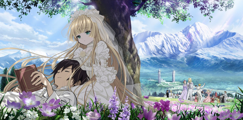 victorica de blois, kujou kazuya, avril bradley, cecile lafitte, greville de blois, and 5 more (gosick) drawn by kawamoto_toshihiro