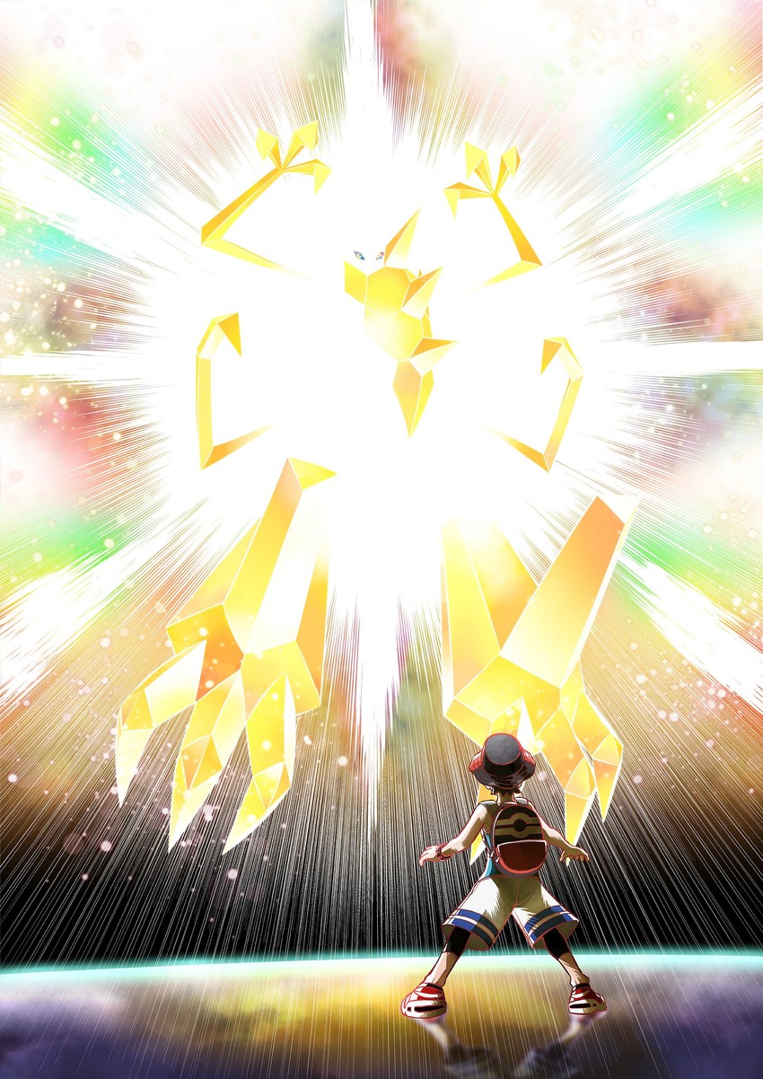 elio and necrozma (pokemon and 1 more) drawn by ariga_hitoshi