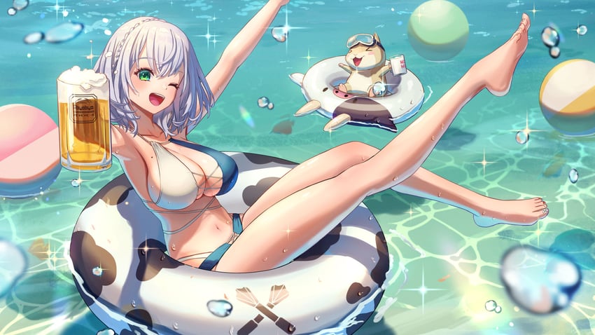 shirogane noel and dan'in-san (hololive) drawn by sakumichi