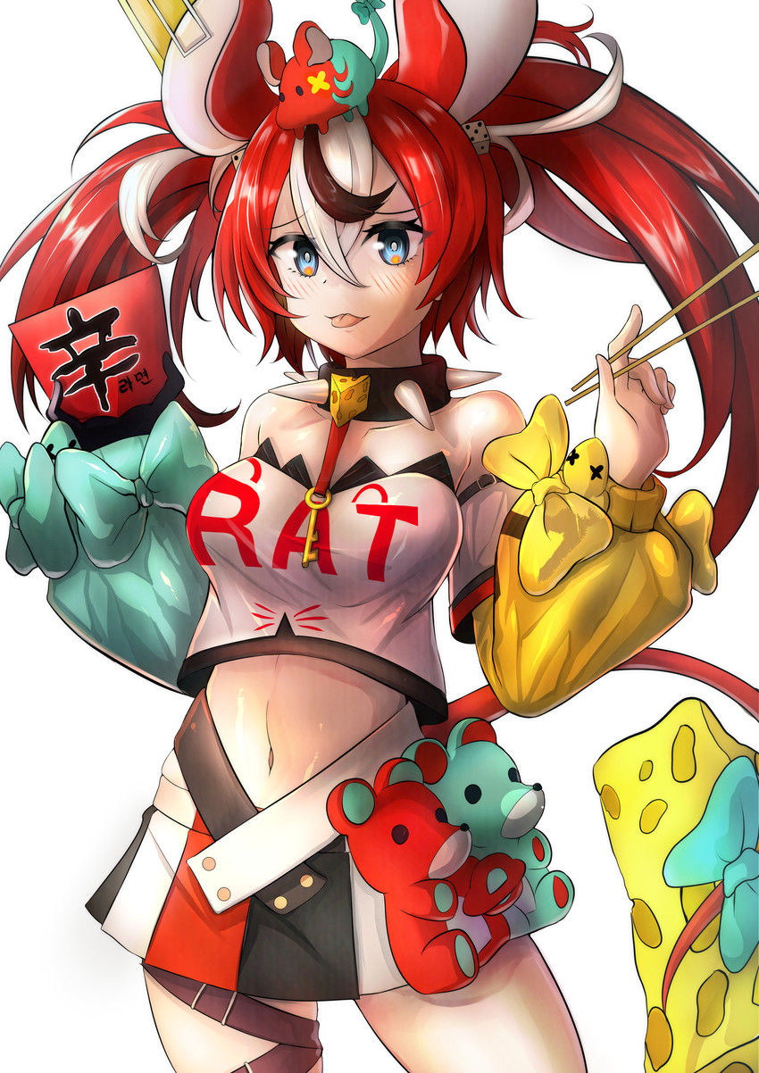 hakos baelz and mr. squeaks (hololive and 1 more) drawn by kinro
