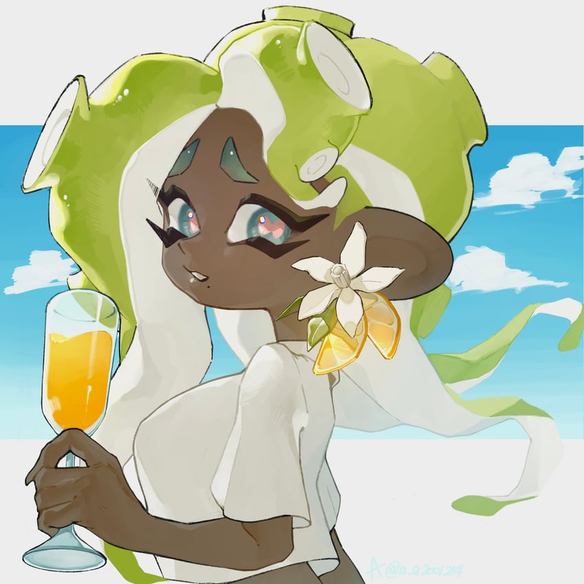 marina (splatoon and 1 more) drawn by a_a2001214