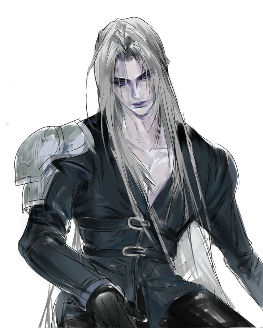 sephiroth (final fantasy and 1 more) drawn by humian0914