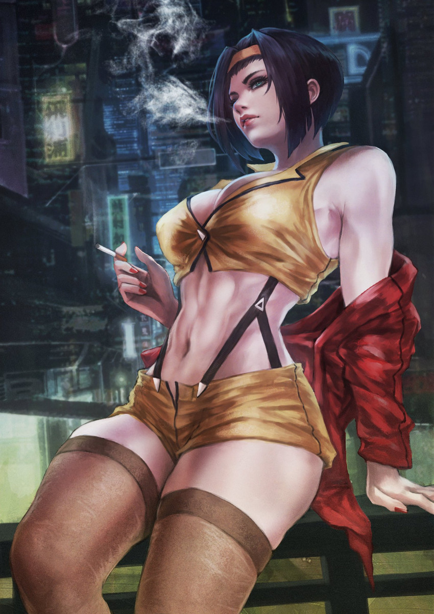 faye valentine (cowboy bebop) drawn by monori_rogue