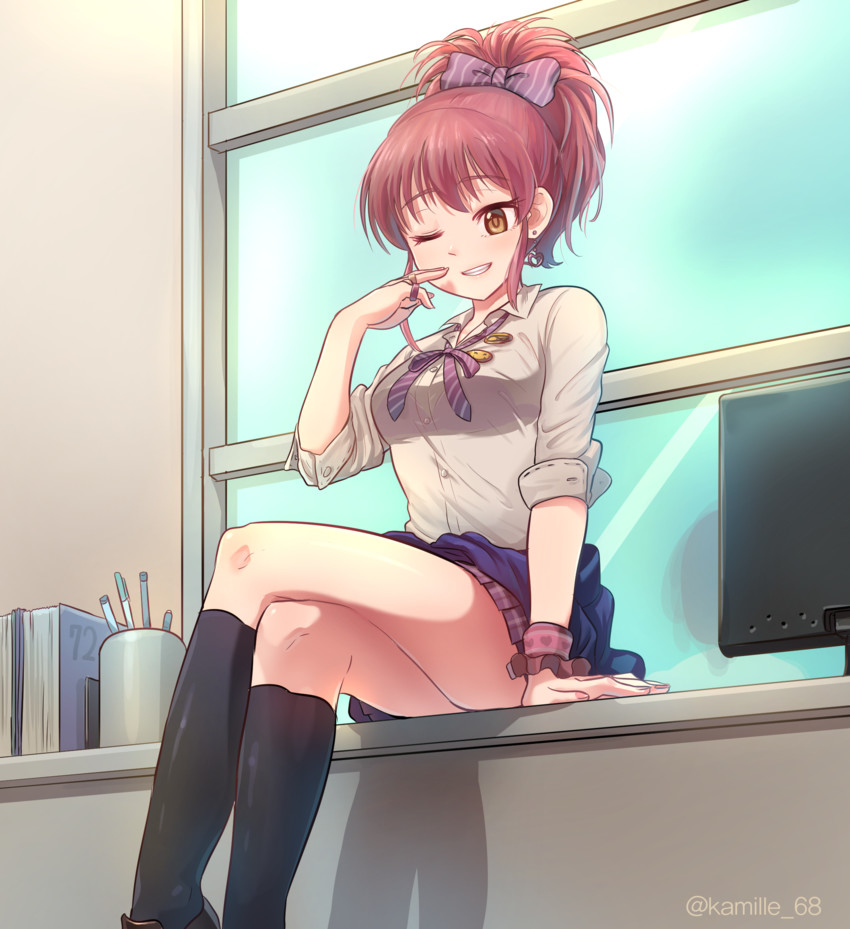 jougasaki mika (idolmaster and 1 more) drawn by kamille_(vcx68)