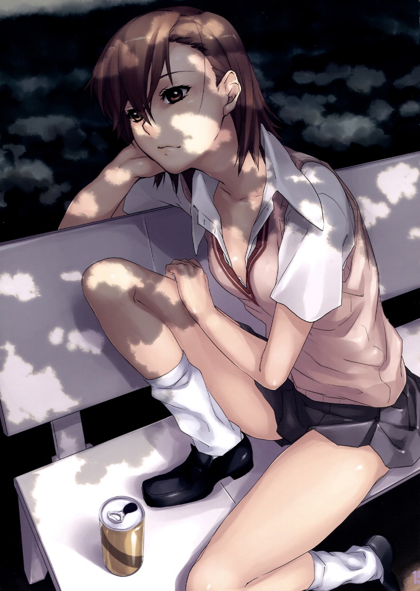 misaka mikoto (toaru majutsu no index and 1 more) drawn by pua
