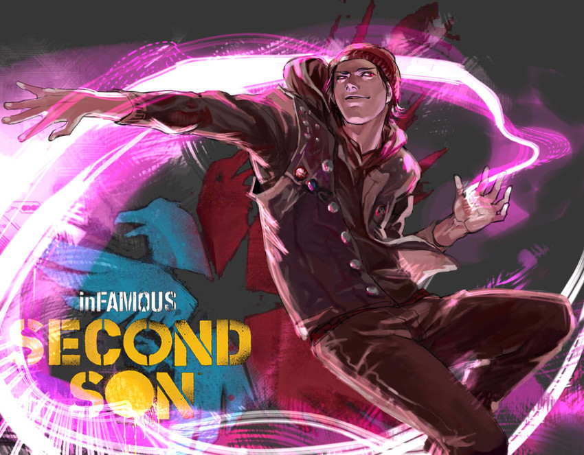 delsin rowe (infamous and 1 more) drawn by idachi