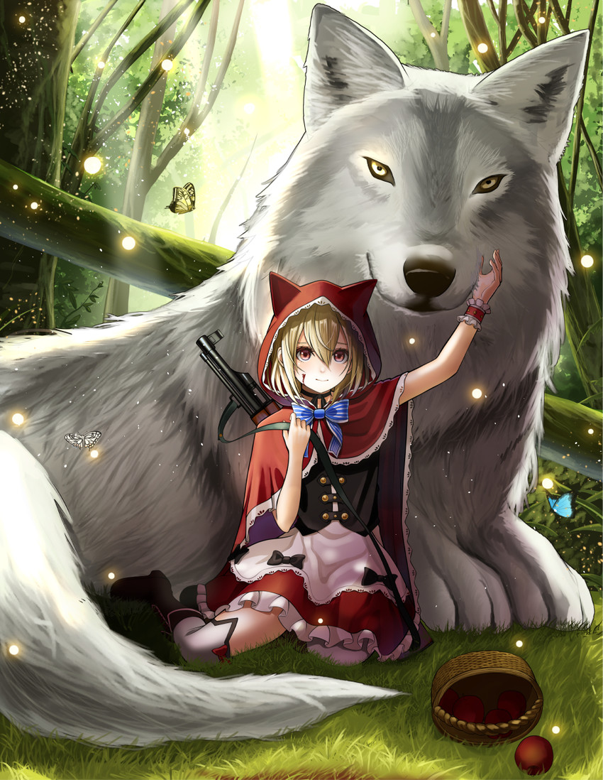 little red riding hood (original and 1 more) drawn by kentaurosu