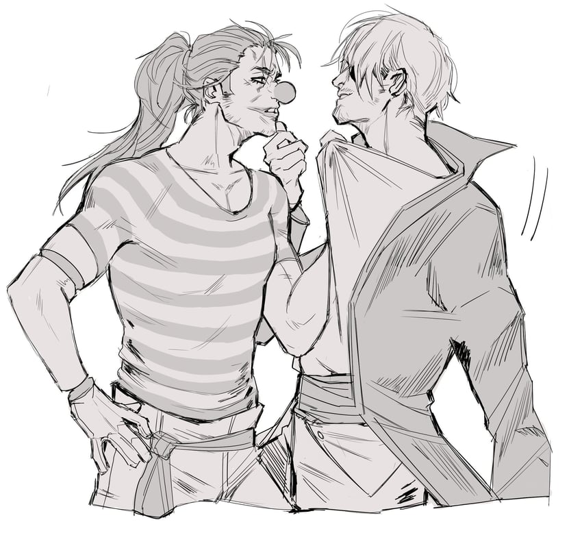 shanks and buggy the clown (one piece) drawn by kiodja