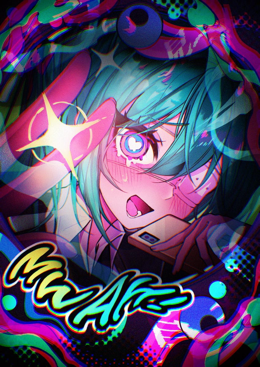 hatsune miku (vocaloid and 1 more) drawn by hokkul