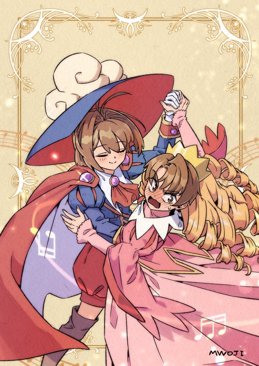 kinomoto sakura and li syaoran (cardcaptor sakura) drawn by mwoji