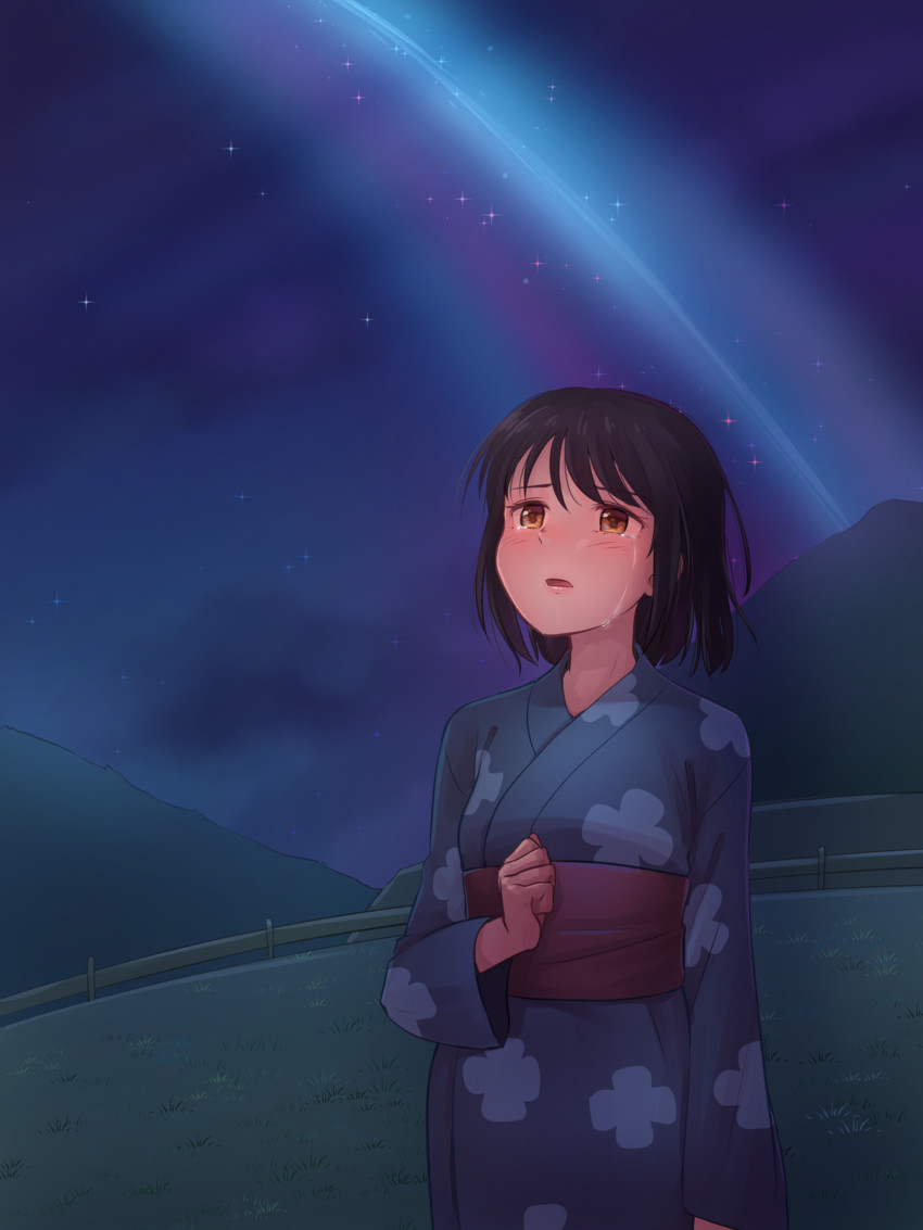 miyamizu mitsuha (kimi no na wa.) drawn by kamille_(vcx68)