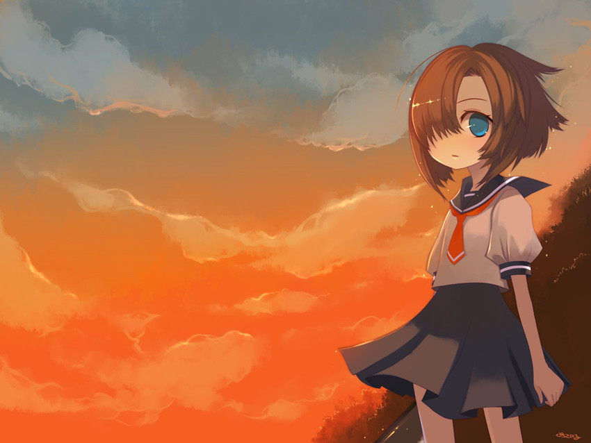 ryuuguu rena (higurashi no naku koro ni) drawn by puti_devil
