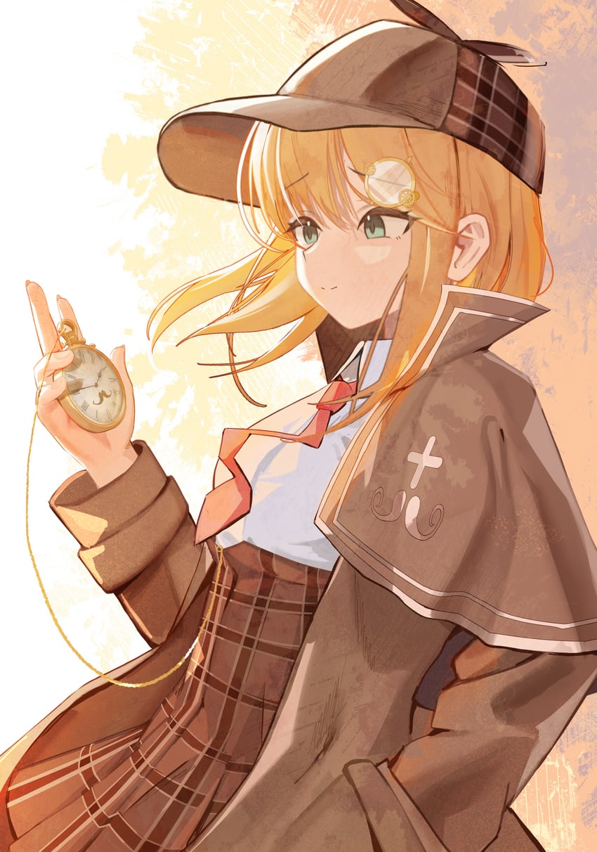 watson amelia (hololive and 1 more) drawn by ryoya