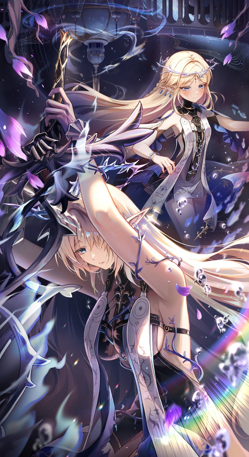 cartethyia and fleurdelys (wuthering waves) drawn by karen_(navy_42)