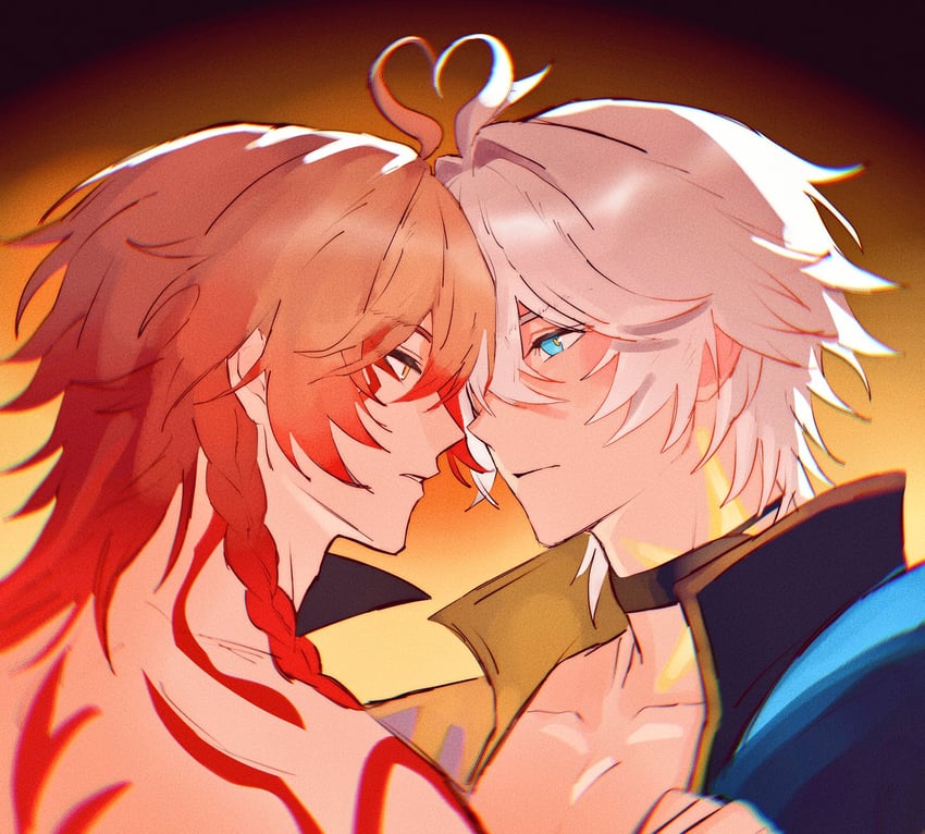 phainon and mydei (honkai and 1 more) drawn by phainonsgirlie