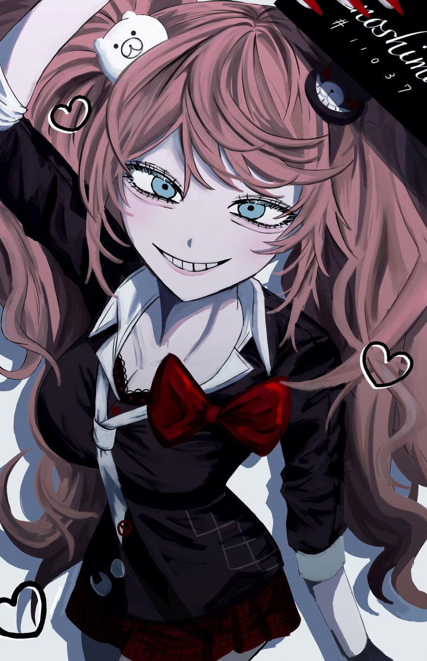 enoshima junko (danganronpa and 1 more) drawn by mu~u_(payapaya1101)