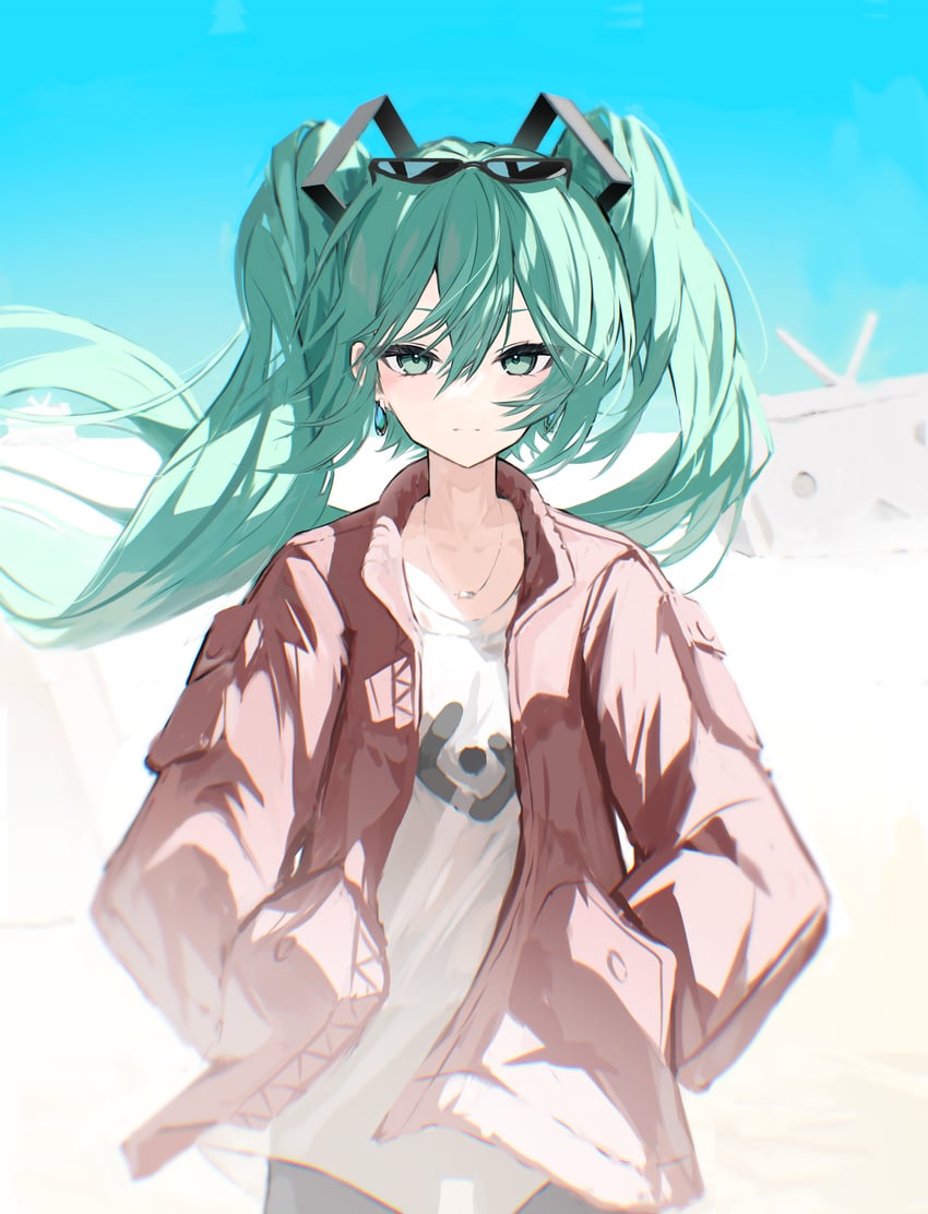 hatsune miku (vocaloid and 1 more) drawn by aoki_sora