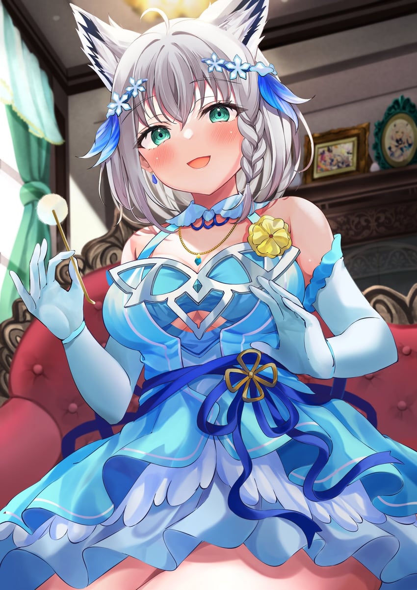 shirakami fubuki (hololive and 1 more) drawn by ibuki_sho