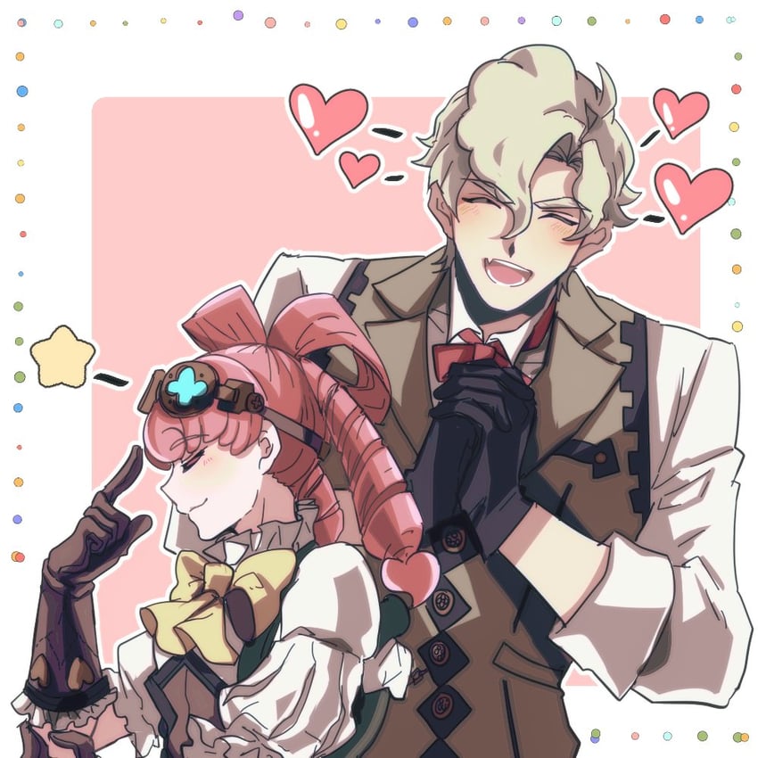 herlock sholmes and iris wilson (ace attorney and 1 more) drawn by mosososo