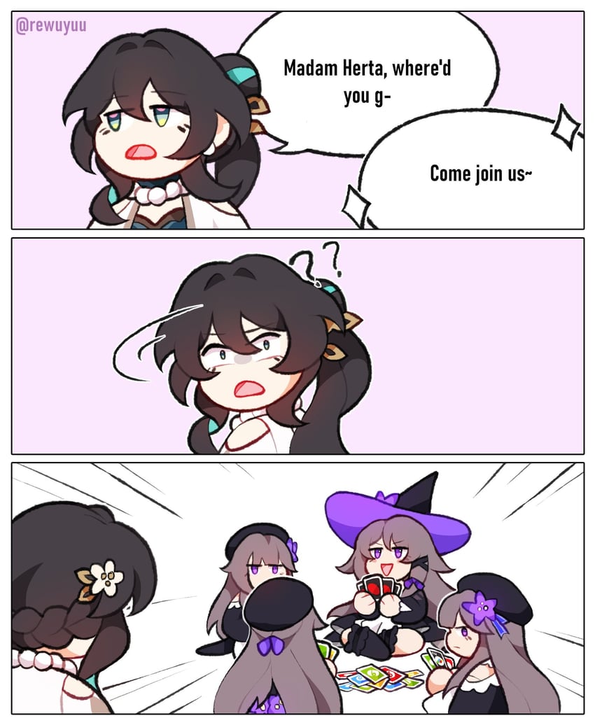 herta, the herta, and ruan mei (honkai and 1 more) drawn by rewuyuu