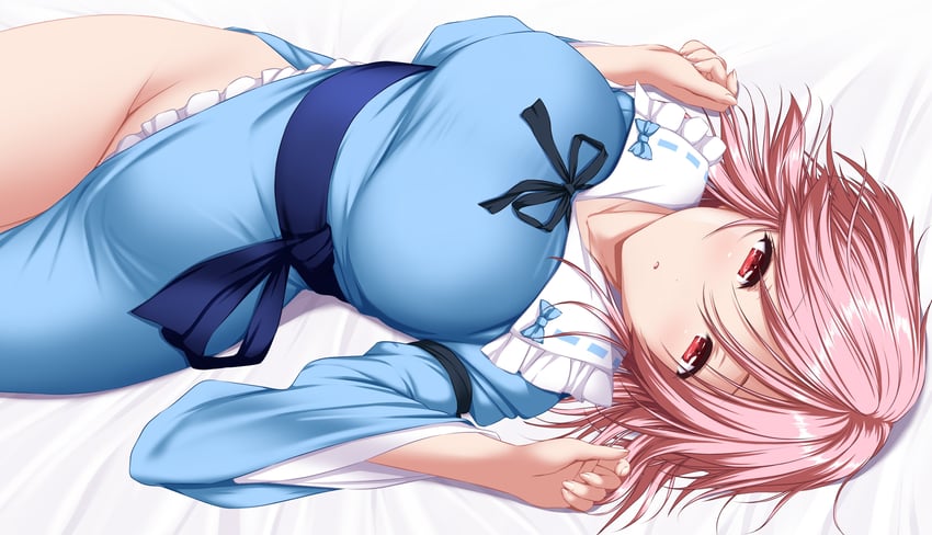 saigyouji yuyuko (touhou and 1 more) drawn by nori_tamago