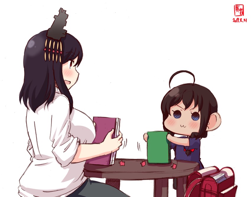 shigure and yamashiro (kantai collection) drawn by kanon_(kurogane_knights)