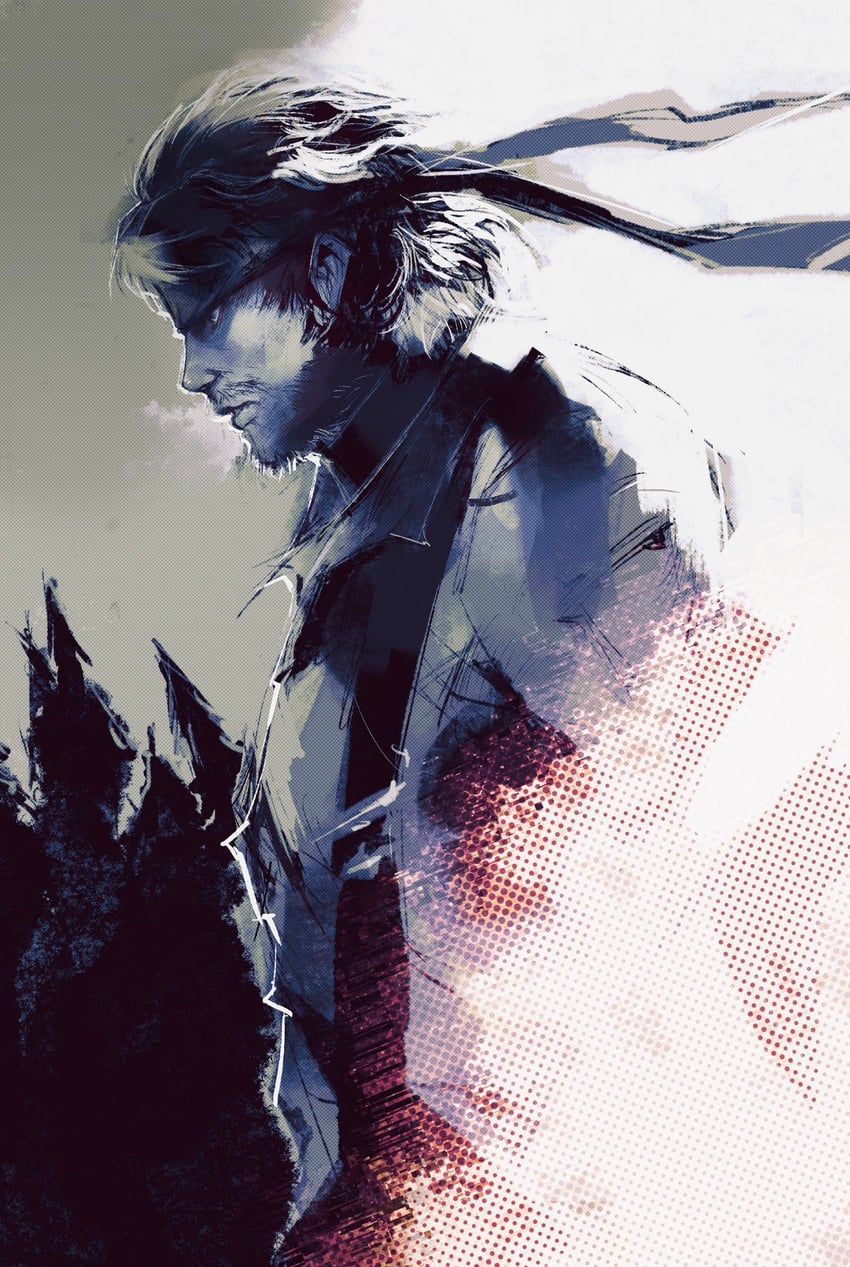 naked snake (metal gear and 1 more) drawn by kannoaki