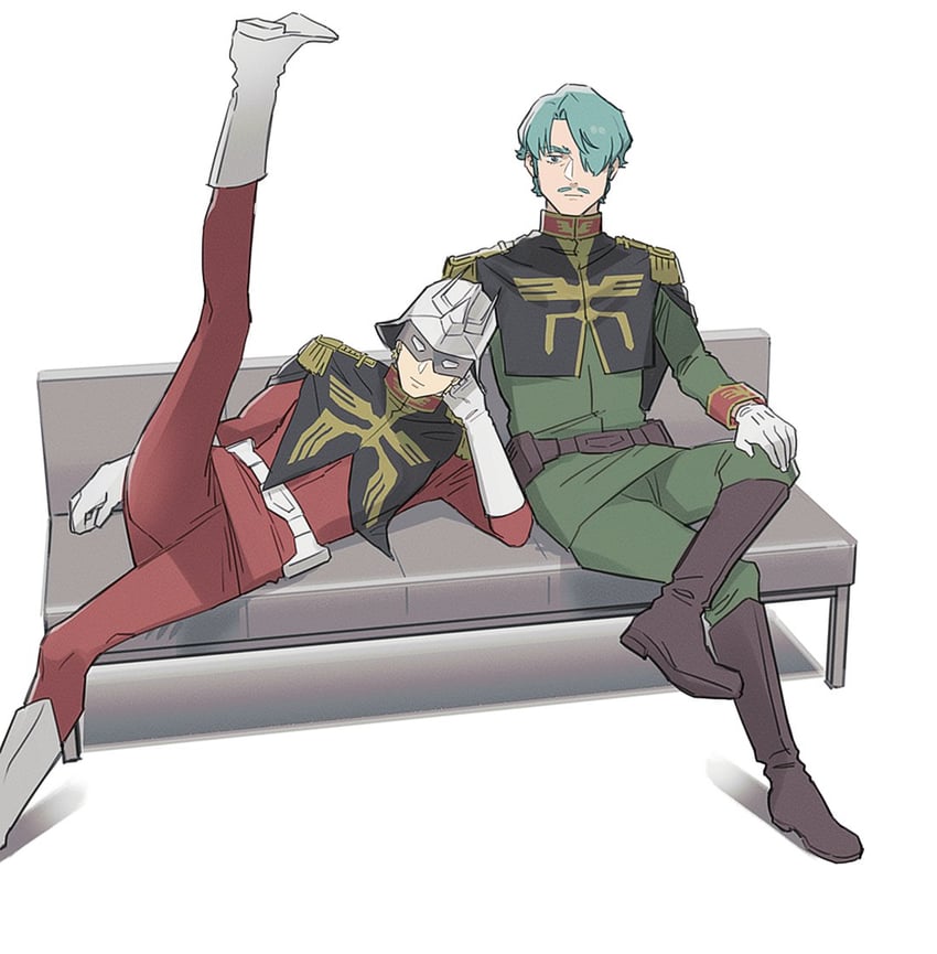 char aznable and challia bull (gundam and 1 more) drawn by mrtoen