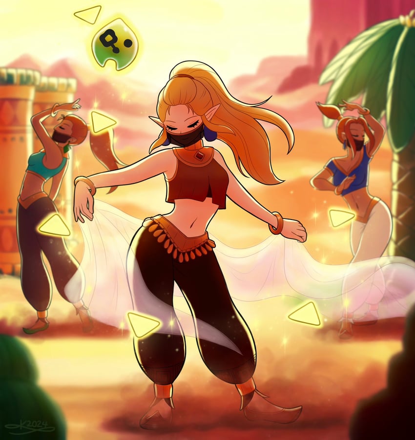 princess zelda and tri (the legend of zelda and 1 more) drawn by chokkokat