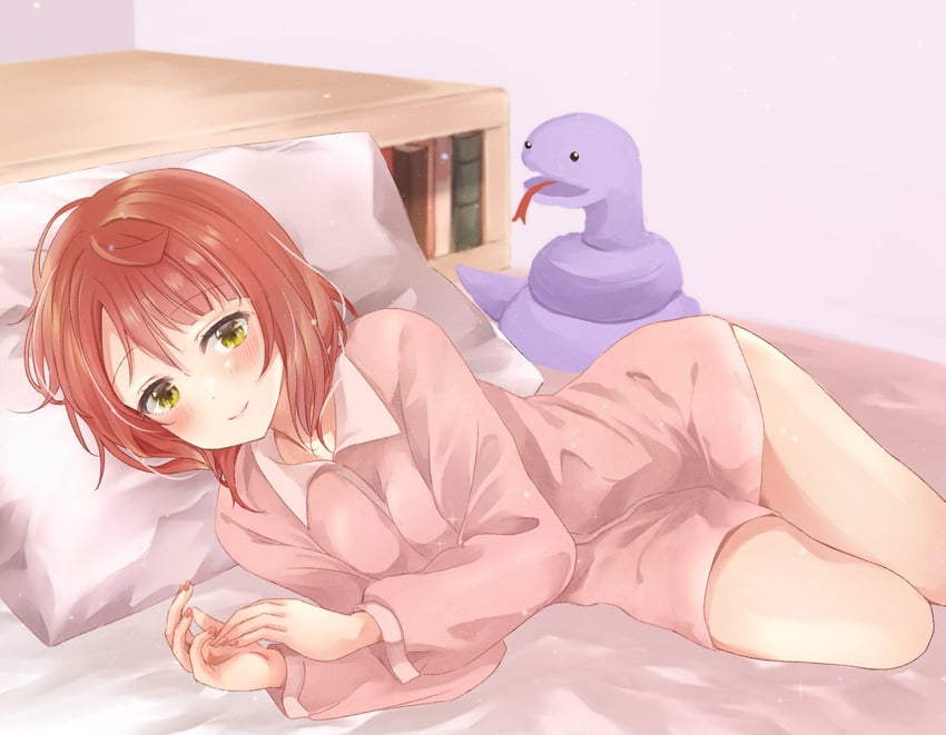 uehara ayumu and sasuke (love live! and 1 more) drawn by airmilk310