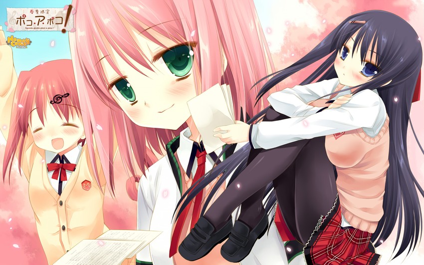 nonomiya ai, yuuki natsumi, and ninomae sakura (shunki gentei poco a poco!) drawn by miyasu_risa