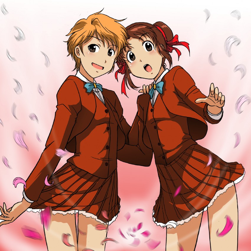 yuuki miaka and hongou yui (fushigi yuugi) drawn by takaya_n