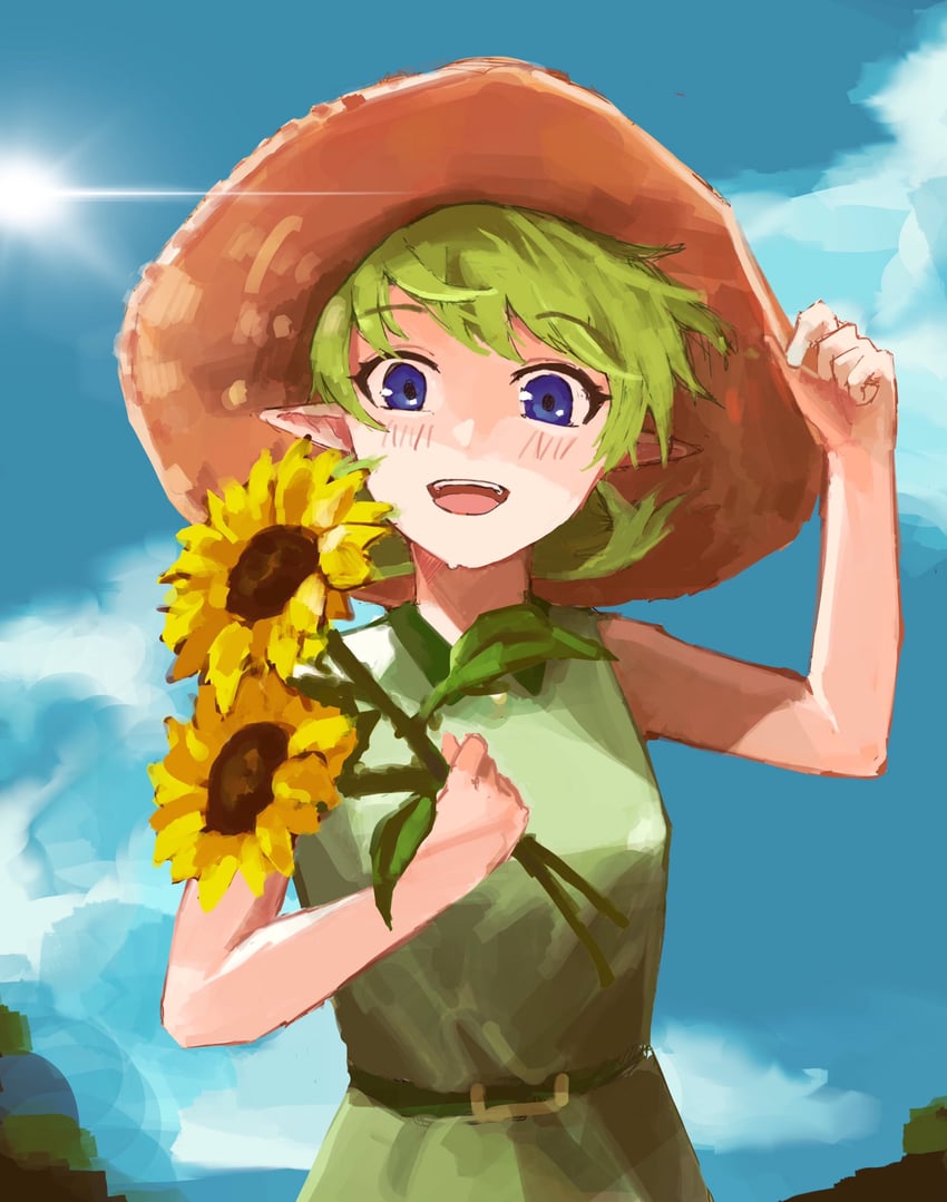 saria (the legend of zelda and 1 more) drawn by otsubo_kiko
