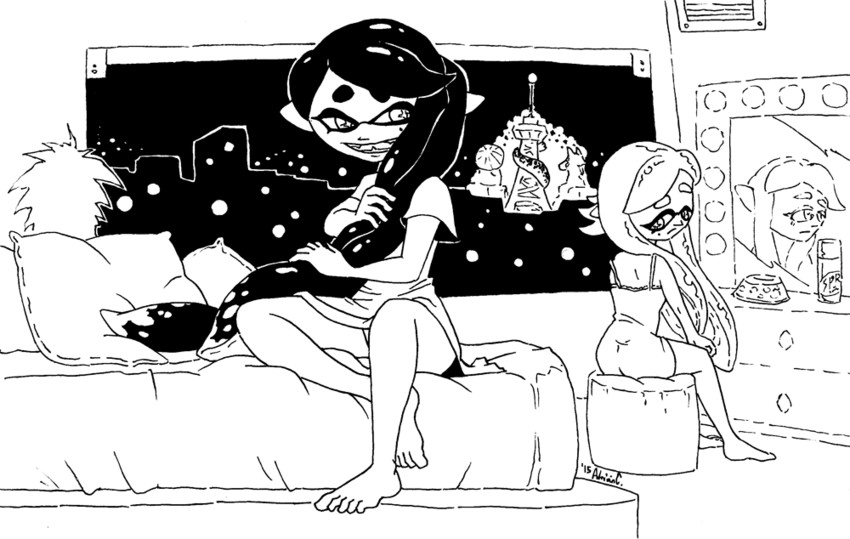 callie and marie (splatoon and 1 more) drawn by adrian_c