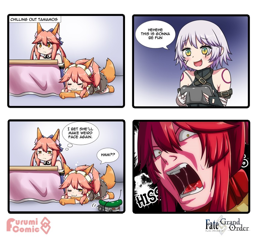 tamamo, tamamo no mae, jack the ripper, and tamamo cat (fate and 4 more) drawn by keita_naruzawa