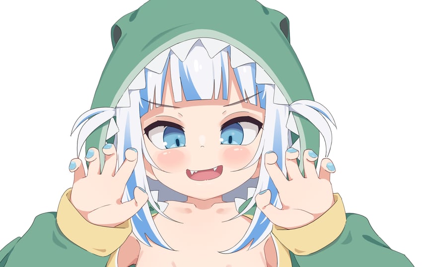 gawr gura (hololive and 1 more) drawn by tenroy