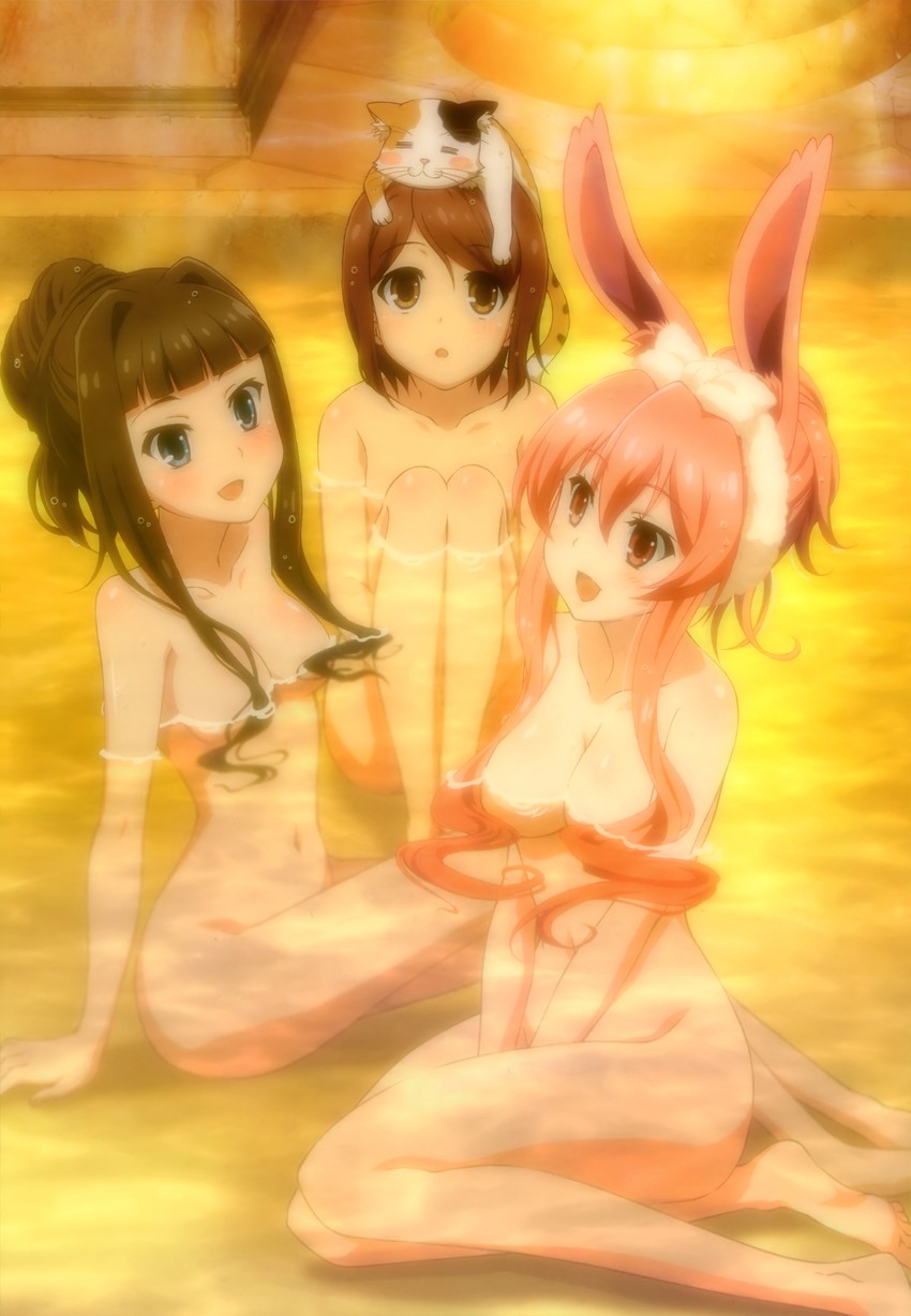 kurousagi, kasukabe you, and kudou asuka (nyantype and 1 more) drawn by honda_yoshino