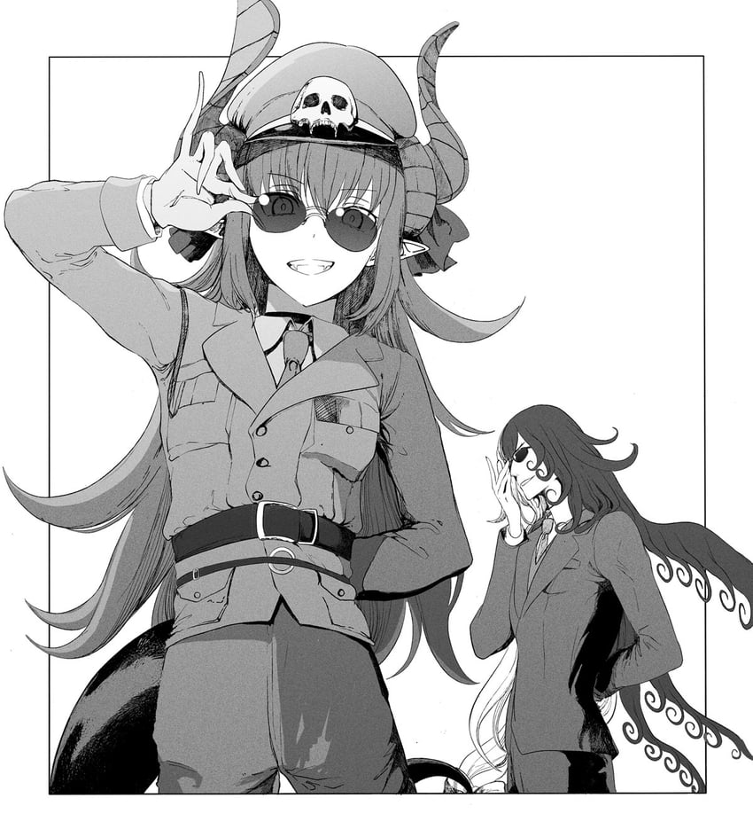 ashiya douman and elizabeth bathory (fate and 3 more) drawn by syatey