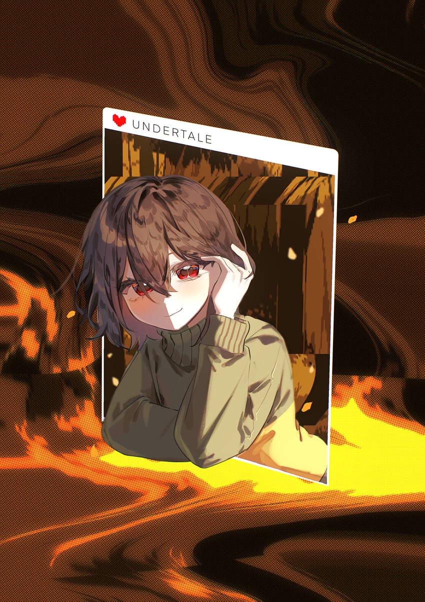 chara (undertale and 1 more) drawn by choco_rabbitt