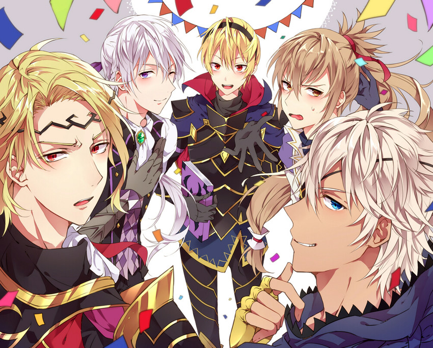 takumi, leo, xander, jakob, and niles (fire emblem and 1 more) drawn by tobari_(brokenxxx)
