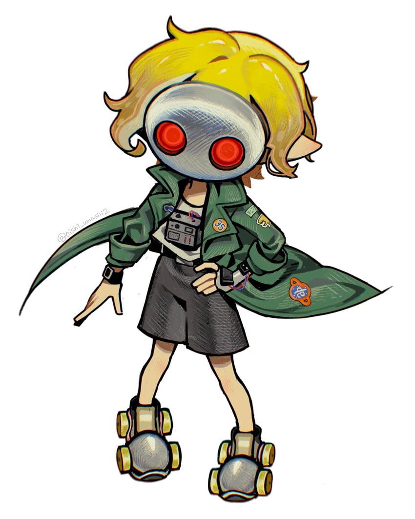 inkling player character and inkling boy (splatoon and 1 more) drawn by oishi_umashi2